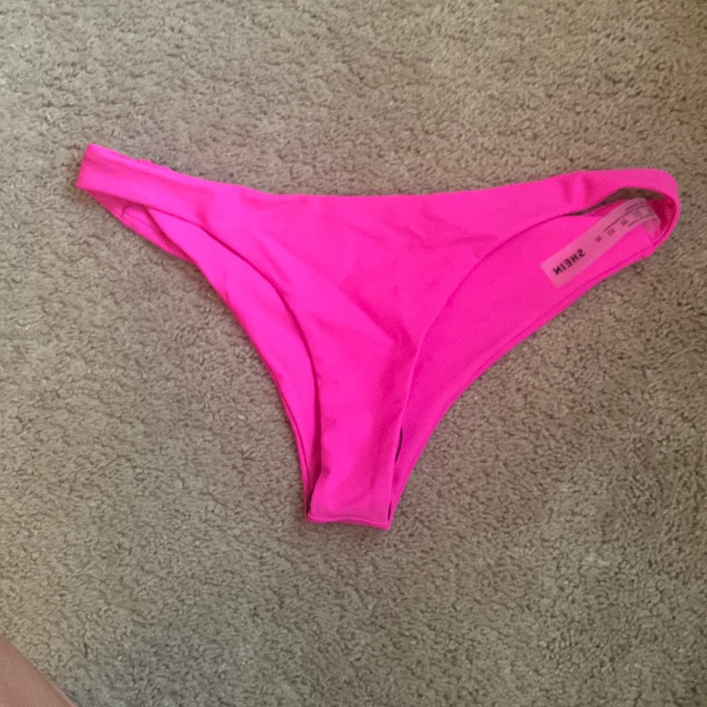 Hot pink shein bathing suit bottoms